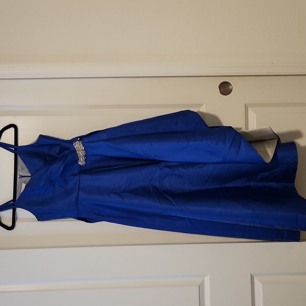 Elegant Blue Girls Formal Dress